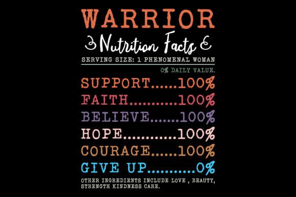 Breast Cancer Awareness Warrior Nutritio Graphics