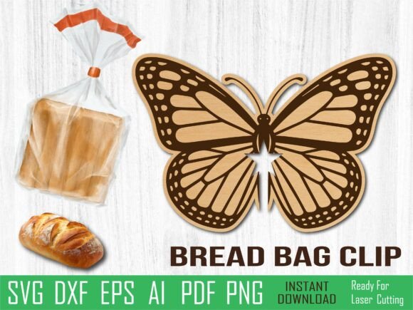 Butterfly Bread Clip Laser Cut Design Review