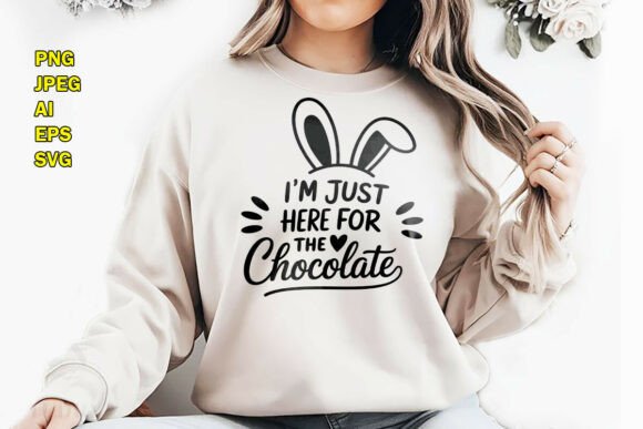 Chocolate Easter Bunny T-Shirt Design Graphics