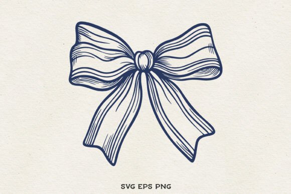 Cute Bow Clipart SVG PNG EPS for Crafting and Design