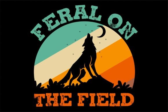 Feral on the Field Graphics for T-Shirt Designs