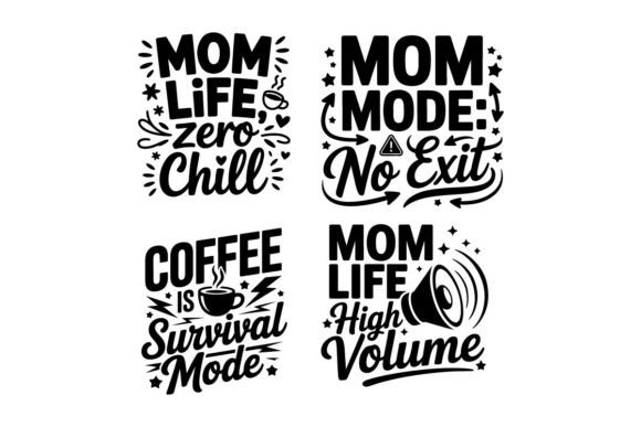 Sarcastic Mom Quotes Bundle – T-Shirt Designs with Graphics