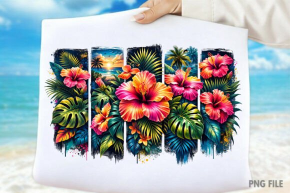 Summer Vibes, Brushstroke PNG for Crafting and Graphics